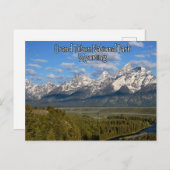 グランドテトンナショナルパークワイオミンハガキ ポストカード (正面/裏面)