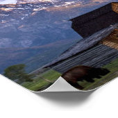 グランドテトンナショナルパークワイオミンマウンテンズバーン ポスター (角)