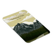 グランドテトンナショナルパークワイオミンロードヴィンテージ マグネット (右側)