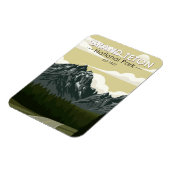 グランドテトンナショナルパークワイオミンロードヴィンテージ マグネット (左側)