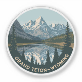 グランドテトンナショナルパークワイオミンヴィンテージトラベル シール