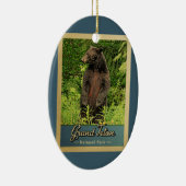 グランドテトンナショナルパークヴィンテージベア セラミックオーナメント (右)