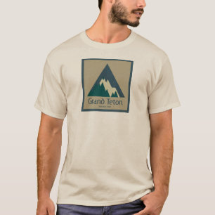 グランドテトンナショナルパーク素朴 Tシャツ