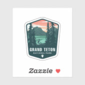 グランドテトンナショナルパーク |ダイカットのシール シール (シート)