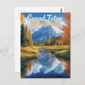 グランドテトンナショナルパーク ポストカード (正面/裏面)