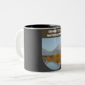 グランドテトンナショナルパーク – ワイオミング ツートーンマグカップ (正面左)
