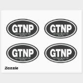 グランドテトンナショナルパーク 楕円形シール (シート)