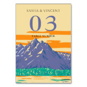 グランドテトンナショナル結婚パークレトロ テーブルナンバー (裏面)