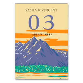 グランドテトンナショナル結婚パークレトロ テーブルナンバー