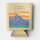 グランドテトンナショナル結婚パークレトロ 缶クーラー (正面)