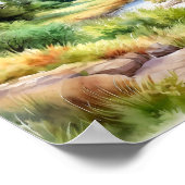 グランドテトンナショナル絵を描パーク ポスター (角)