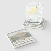 グランドテトンナショナル ストーンコースター (横)