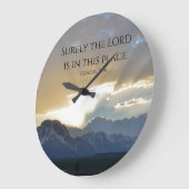 グランドテトンバイブル聖なる書物、 経典 ラージ壁時計 (傾斜)