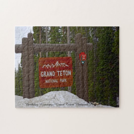 グランドテトンパークワイオミング。ジグソーパズル ジグソーパズル (横)