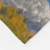 グランドテトンマウンテンズワイオミング フリースブランケット (角)