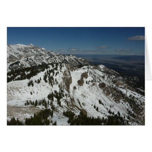 グランドテトンマウンテンズI写真の雪のピーク (正面横)