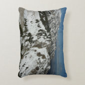 グランドテトンマウンテンズI写真の雪のピーク アクセントクッション (正面(垂直))