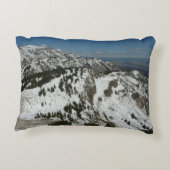 グランドテトンマウンテンズI写真の雪のピーク アクセントクッション (裏面)