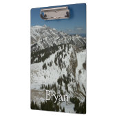 グランドテトンマウンテンズI写真の雪のピーク クリップボード (左)