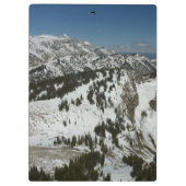 グランドテトンマウンテンズI写真の雪のピーク クリップボード (裏面)