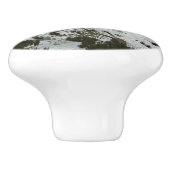 グランドテトンマウンテンズI写真の雪のピーク セラミックノブ (側面)