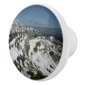 グランドテトンマウンテンズI写真の雪のピーク セラミックノブ (右)