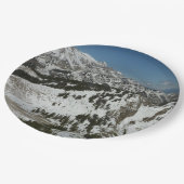 グランドテトンマウンテンズI写真の雪のピーク ペーパープレート (アングル)