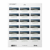 グランドテトンマウンテンズI写真の雪のピーク ラベル (フルシート)