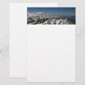 グランドテトンマウンテンズI写真の雪のピーク 便箋 (正面/裏面)