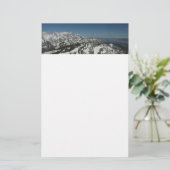 グランドテトンマウンテンズI写真の雪のピーク 便箋 (スタンド正面)