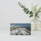 グランドテトンマウンテンズI写真の雪のピーク 名刺 (スタンド正面)