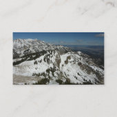 グランドテトンマウンテンズI写真の雪のピーク 名刺 (裏面)