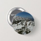 グランドテトンマウンテンズI写真の雪のピーク 缶バッジ (正面&裏面)
