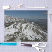 グランドテトンマウンテンズI写真の雪のピーク 薄葉紙 (クラフト)