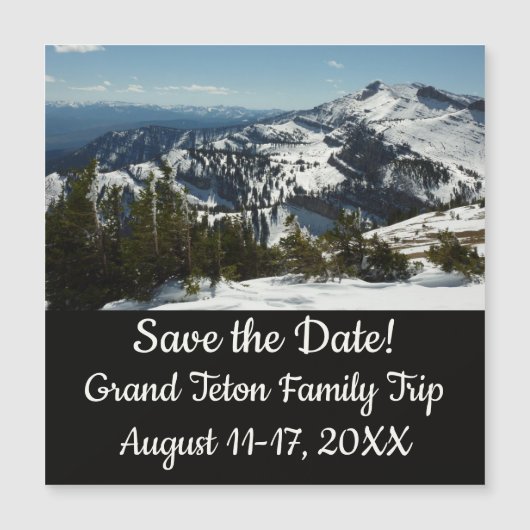 グランドテトンマウンテンズII写真の雪のピーク (正面)