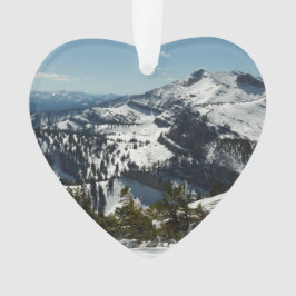 グランドテトンマウンテンズII写真の雪のピーク オーナメント