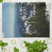 グランドテトンマウンテンズII写真の雪のピーク キッチンタオル (折り畳み)