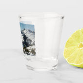 グランドテトンマウンテンズII写真の雪のピーク ショットグラス (右)