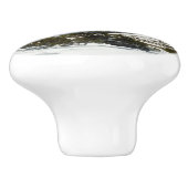 グランドテトンマウンテンズII写真の雪のピーク セラミックノブ (側面)