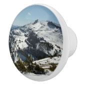 グランドテトンマウンテンズII写真の雪のピーク セラミックノブ (右)