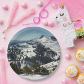 グランドテトンマウンテンズII写真の雪のピーク ペーパープレート (パーティー)