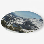 グランドテトンマウンテンズII写真の雪のピーク ペーパープレート (アングル)