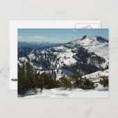 グランドテトンマウンテンズII写真の雪のピーク ポストカード (正面/裏面)