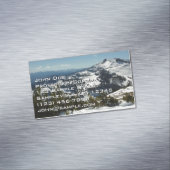 グランドテトンマウンテンズII写真の雪のピーク マグネット名刺 (インサイチュ)