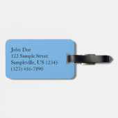 グランドテトンマウンテンズII写真の雪のピーク ラゲッジタグ (裏面横)