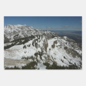 グランドテトンマウンテンズII写真の雪のピーク ラッピングペーパーシート (正面3)