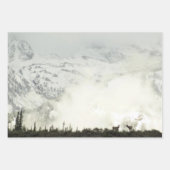 グランドテトンマウンテンズII写真の雪のピーク ラッピングペーパーシート (正面3)