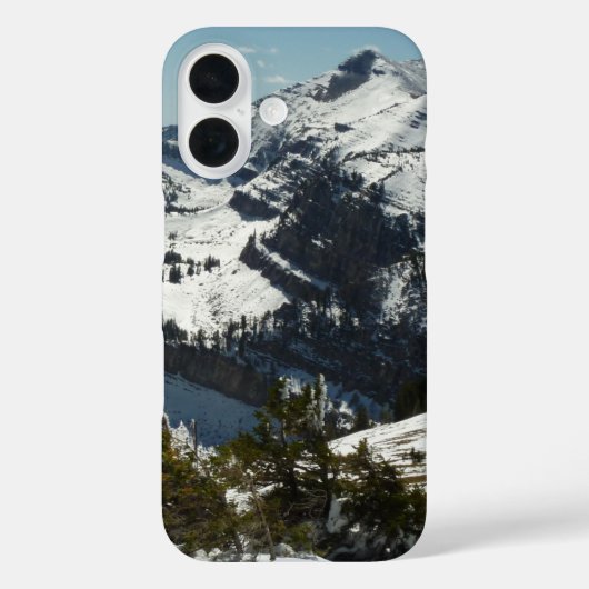 グランドテトンマウンテンズII写真の雪のピーク Case-Mate iPhoneケース (裏面)