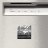 グランドテトンマウンテンレンジインブラック&ホワイト マグネット (インサイチュ (食洗機))