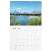 グランドテトンランドスケープ カレンダー (1月 2027)